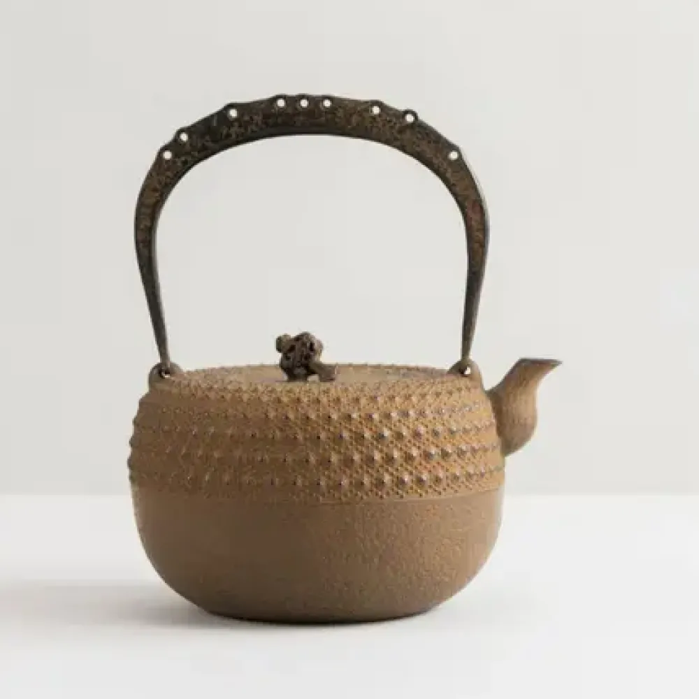 MIYA Company Iwachu Kettle Tetsubin Gravel Turtleshell Brown Clearance