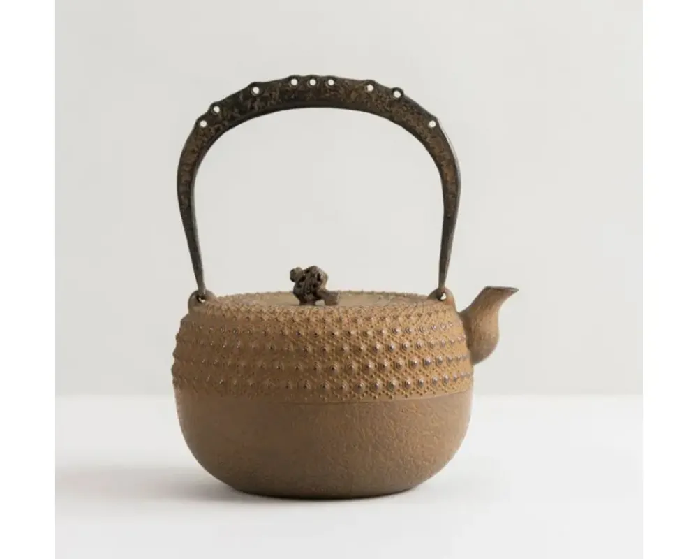 MIYA Company Iwachu Kettle Tetsubin Gravel Turtleshell Brown Clearance
