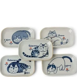 MIYA Company Kabamaru Rectangle Plate Set/5 Sale