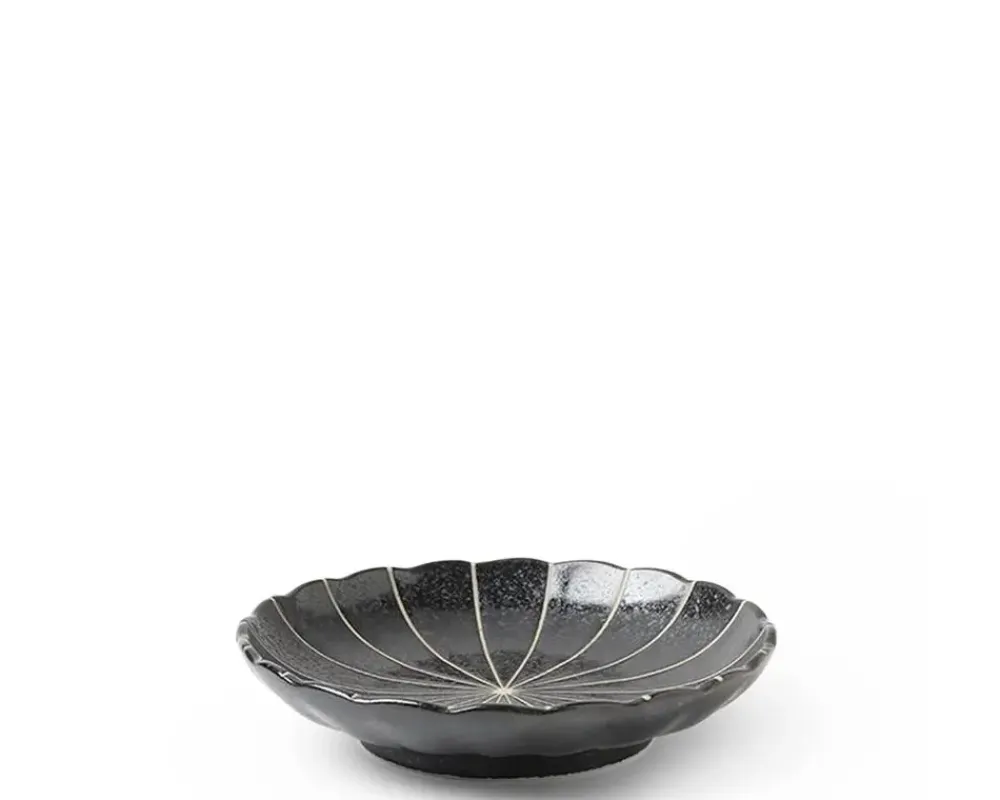 MIYA Company Kasa Lines Black 4.75" Plate