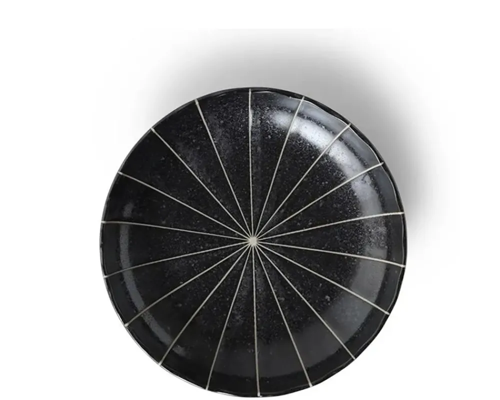 MIYA Company Kasa Lines Black 6.5" Plate Online