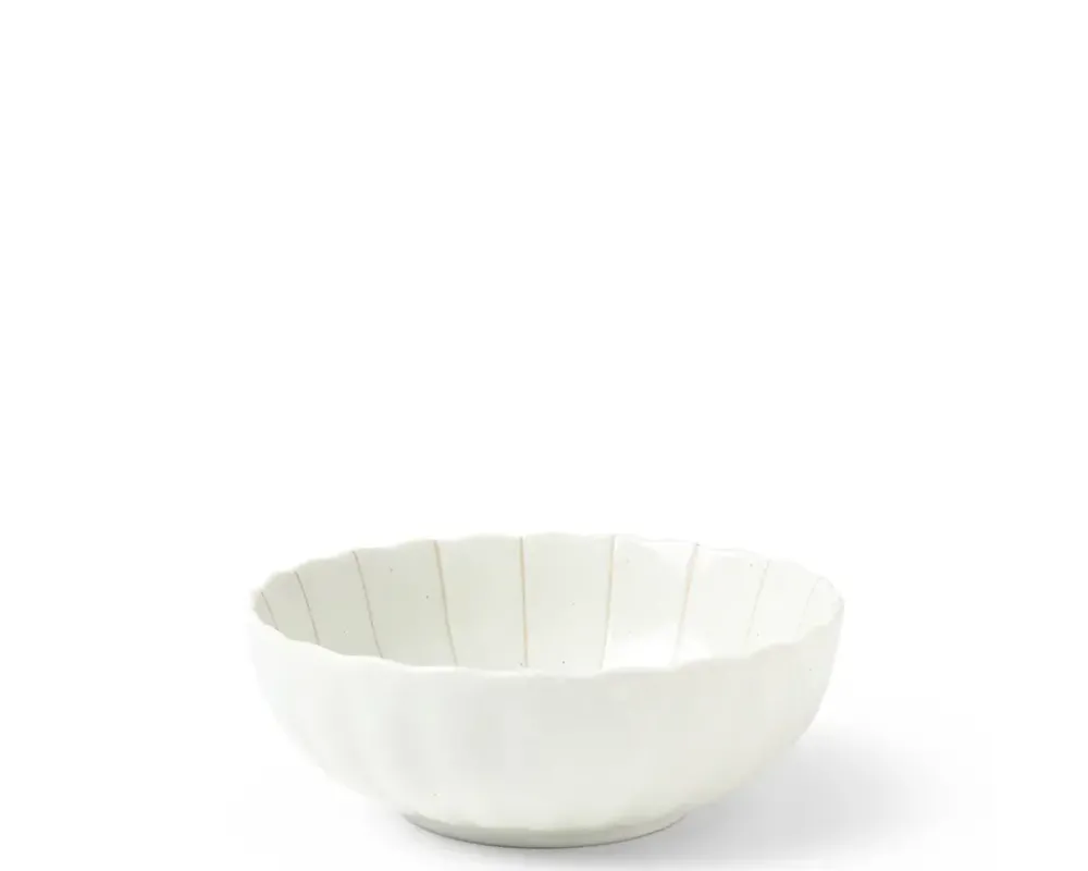 MIYA Company Kasa Lines White 5.5" Bowl Best
