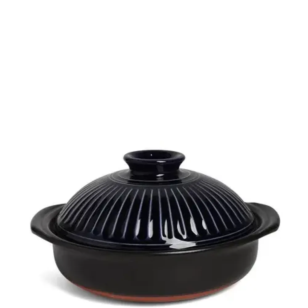 MIYA Company Kikka Blue Donabe Casserole 9" Hot