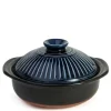 MIYA Company Kikka Blue Donabe Casserole, 28 Oz. Discount