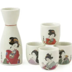MIYA Company Kimono Ladies Sake Set New