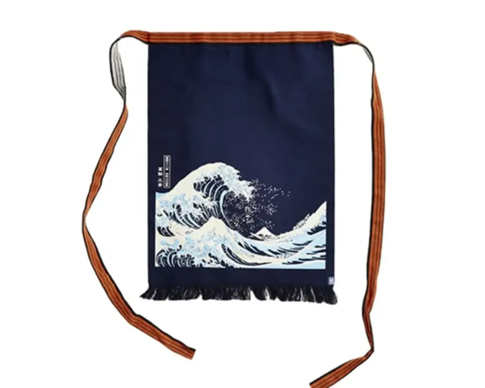 MIYA Company Maekake Canvas Apron - Great Wave New