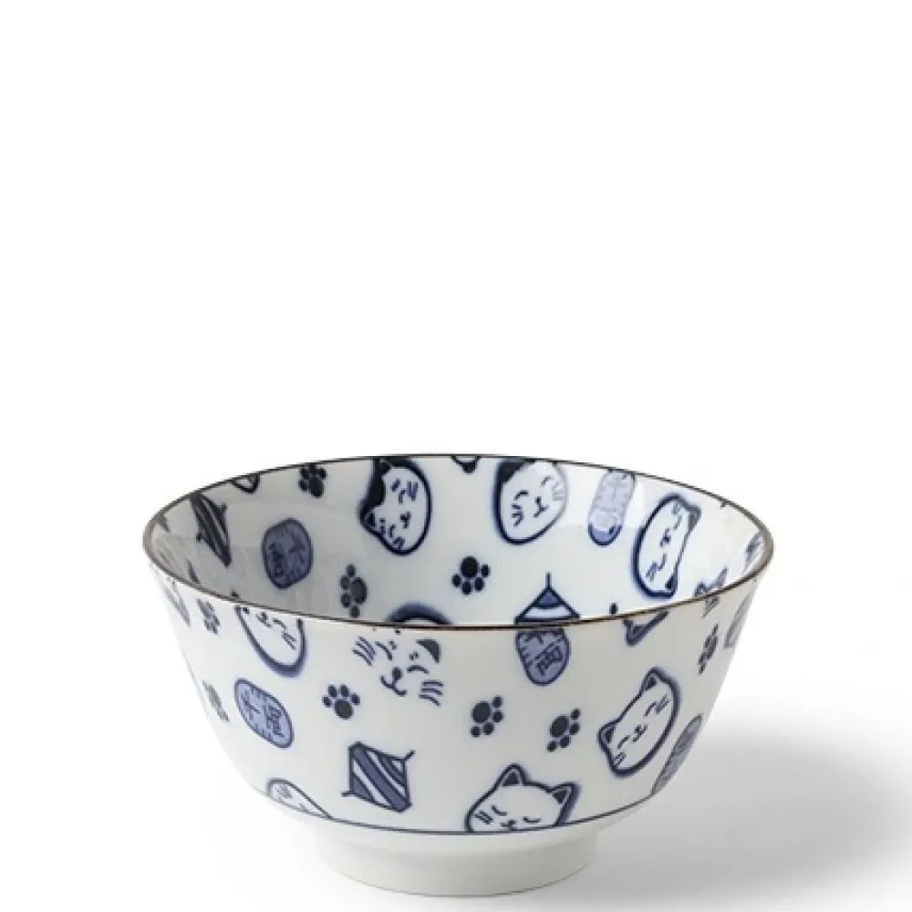 MIYA Company Maneki Neko Blue 5" Bowl Online