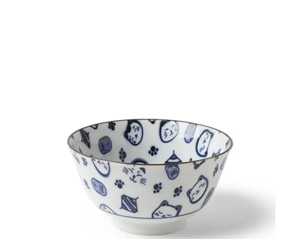 MIYA Company Maneki Neko Blue 5" Bowl Online