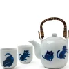 MIYA Company Midnight Blue Cat Tea Set Discount