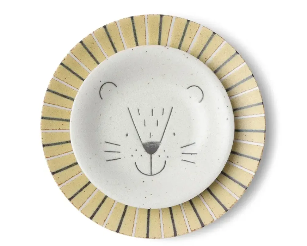 MIYA Company Mogu Mogu Lion Plate 6.5" Clearance