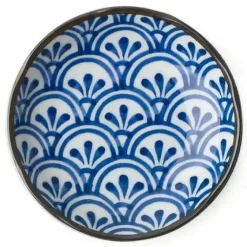 MIYA Company Monyou 4.5" Hana Seigaiha Plate