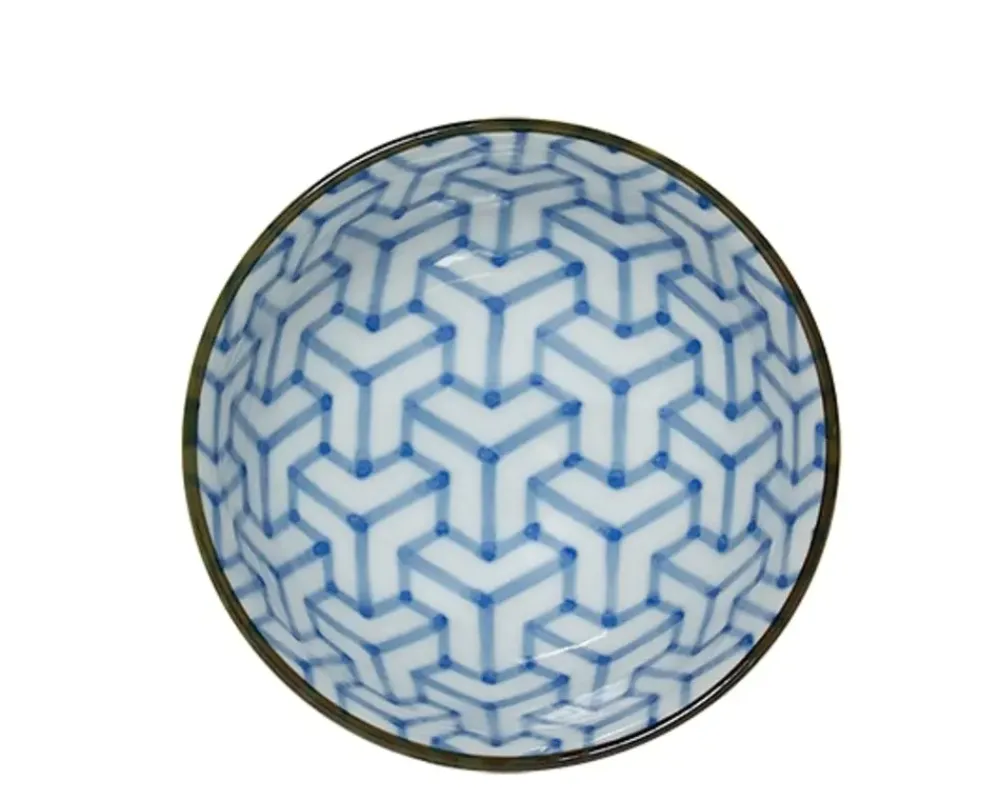 MIYA Company Monyou 4.25" Kumi Kikkou Rice Bowl Clearance