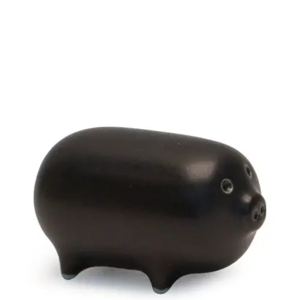 MIYA Company Mori Pig Figurine - Black At Miya Discount