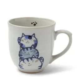 MIYA Company Mug Cat Trio Blue Hot