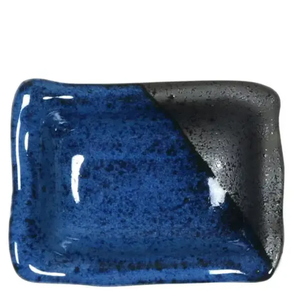 MIYA Company Namako Blue 3.5" X 2.5" Sauce Dish Hot