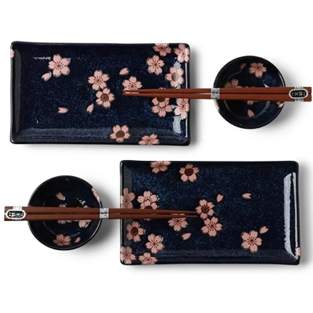 MIYA Company Namako Pink Sakura Sushi For Two Set