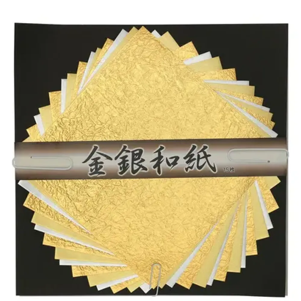 MIYA Company Origami Paper Washi Gold 6"