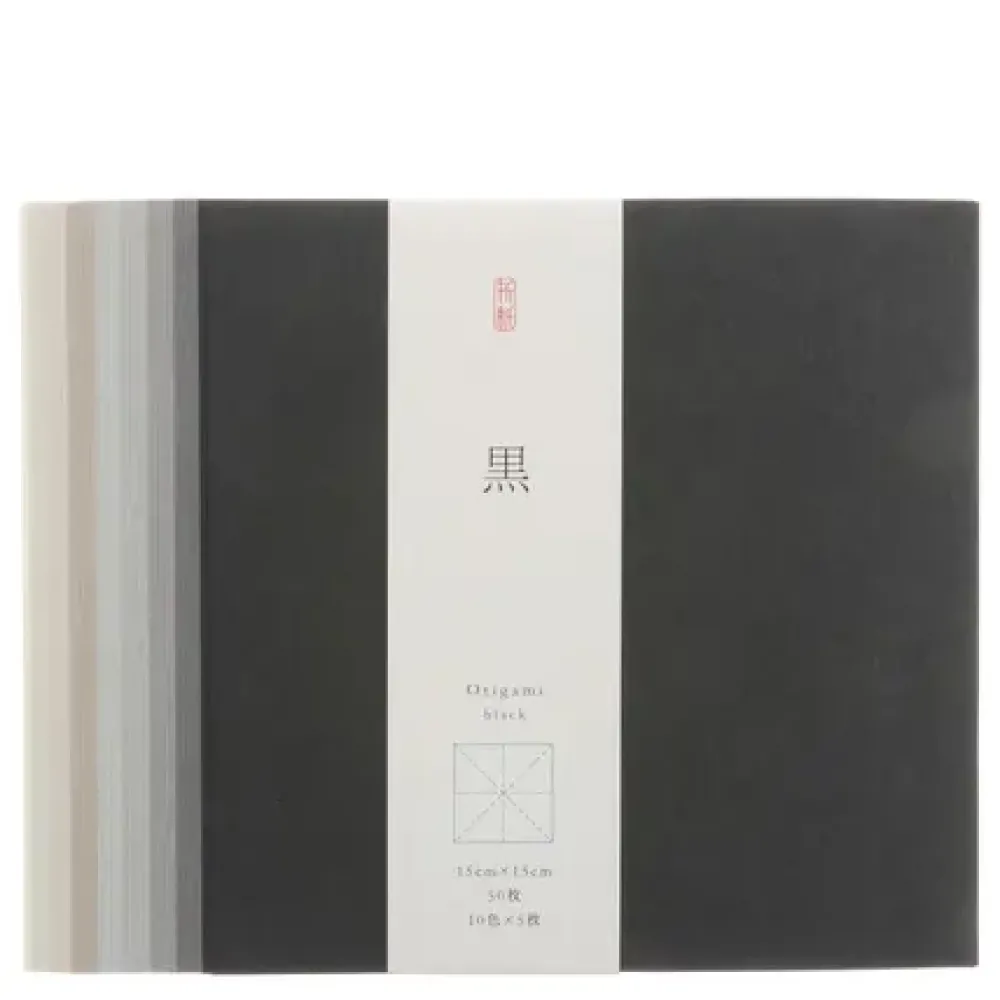 MIYA Company Origami Paper Washi 10-Shades Of Black Best