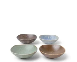 MIYA Company Pacific Forest Matte Sauce Dish Set 4-1/4" New