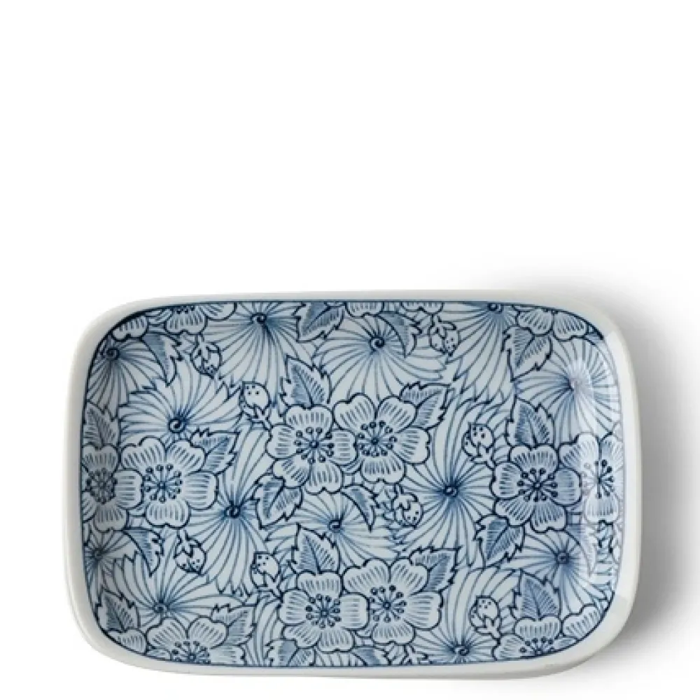 MIYA Company Plate 6.5" X 4.25" Garden Bloom