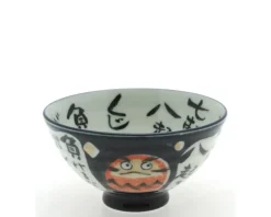 MIYA Company Rice Bowl Daruma Dark Blue Clearance