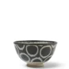 MIYA Company Rustic White Circles Rice Bowl Outlet