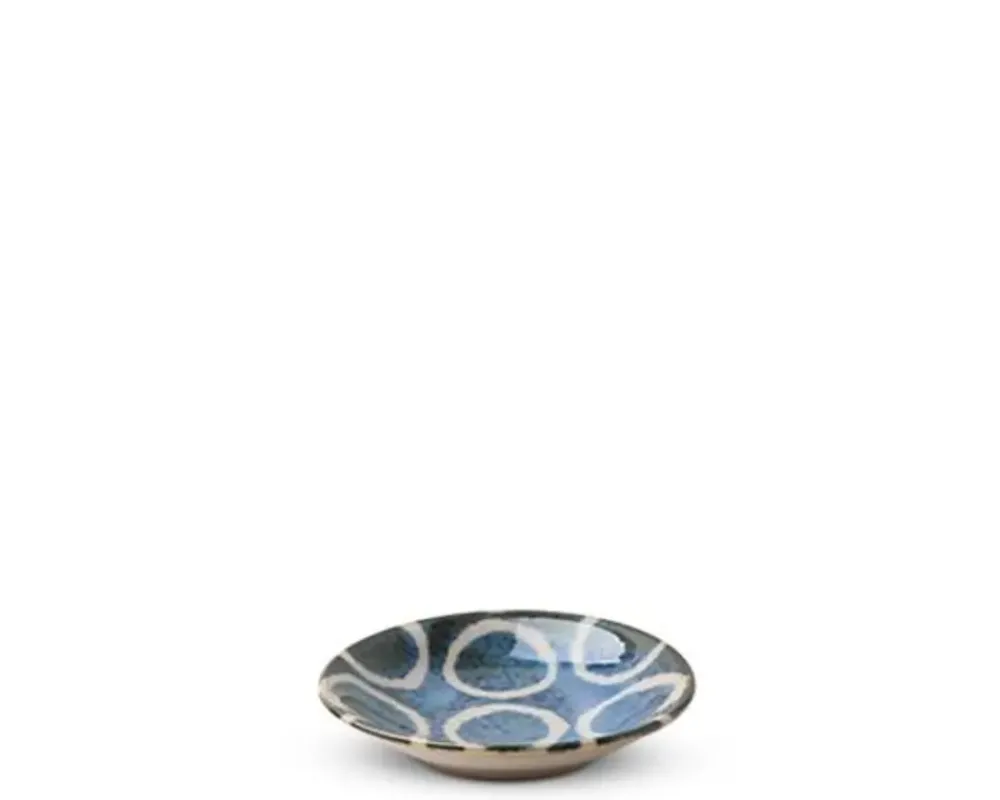 MIYA Company Rustic White Circles 3.5" Sauce Dish Clearance