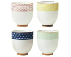 MIYA Company Sashiko Teacup Set 6 Oz.
