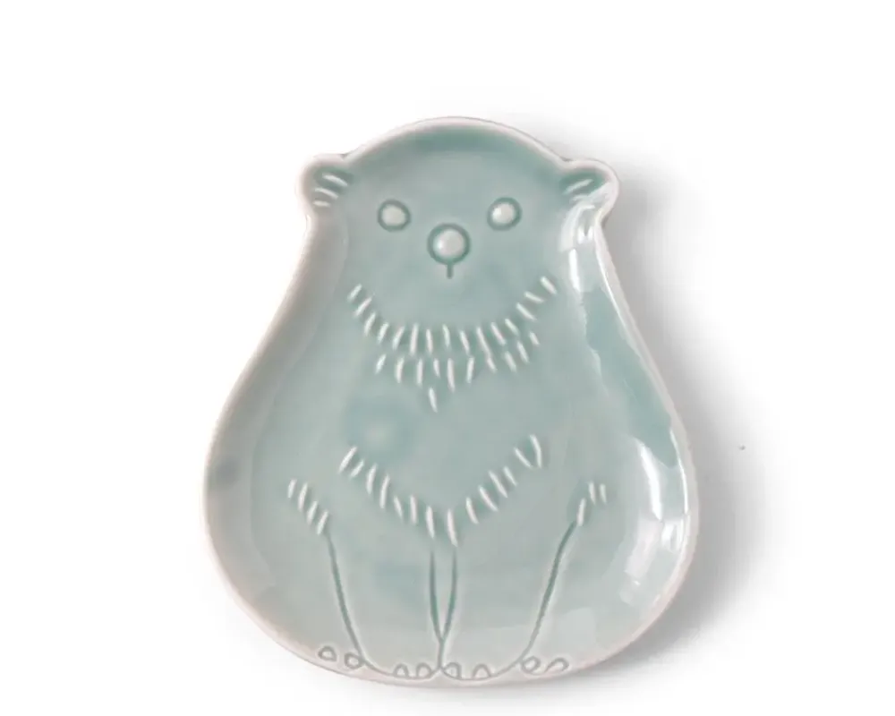 MIYA Company Sauce Dish Bear Teal Sale