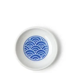 MIYA Company Sauce Dish 3-1/4" Blue Waves Mon Sale