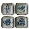 MIYA Company Sauce Dish 3.5" Sea Life Set/4 Online