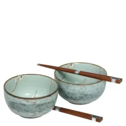 MIYA Company Spring Blossoms 5" Bowl For Two Set Online