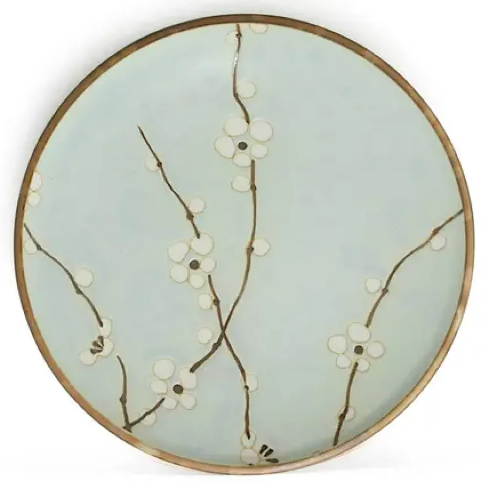 MIYA Company Spring Blossoms 7.75" Round Plate