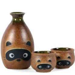 MIYA Company Tanuki Raccoon Sake Set Best