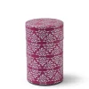 MIYA Company Tea Canister Fuschia/Silver Bar Clearance