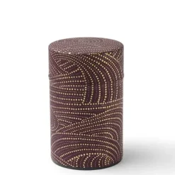 MIYA Company Tea Canister Purple/Gold Swirl Sale