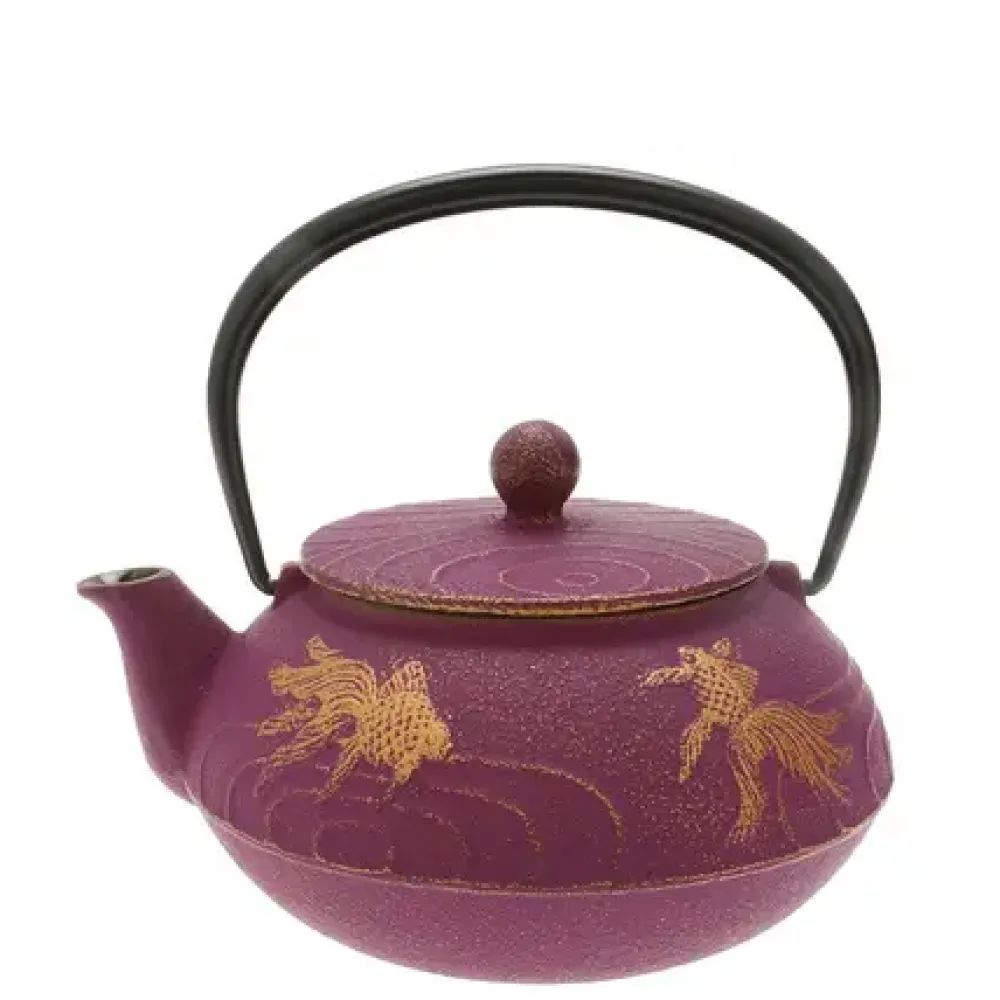 MIYA Company Teapot Cast Iron Purple Goldfish Sale