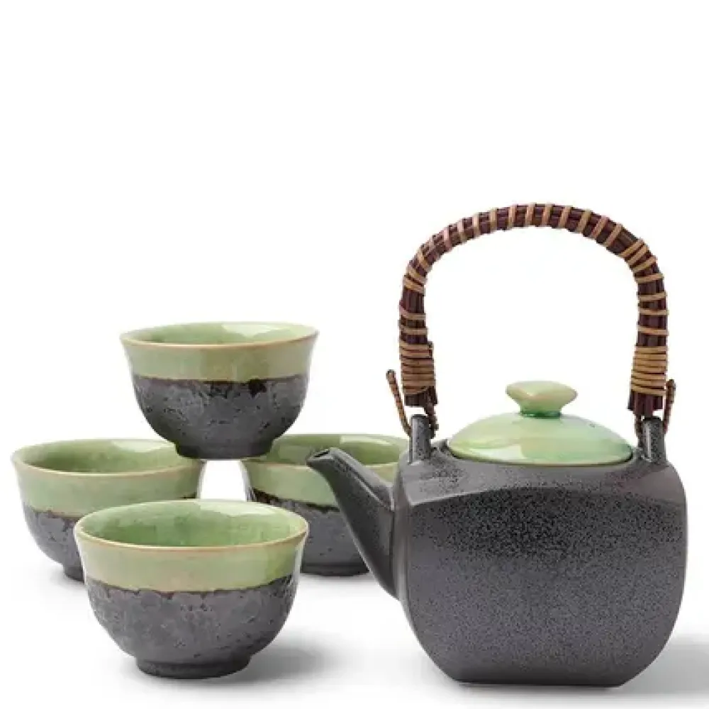 MIYA Company Tea Set Bronze/Jade Square Online