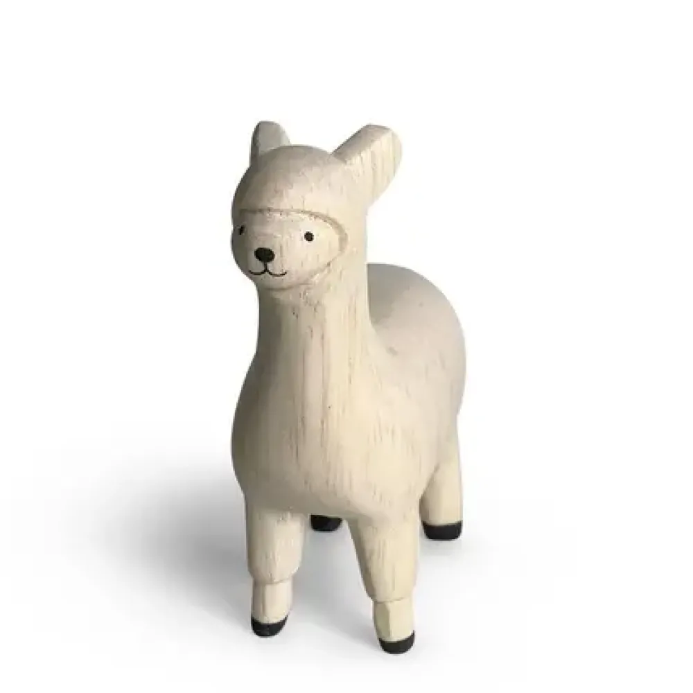 MIYA Company T-Lab Wooden Animal - Alpaca Online