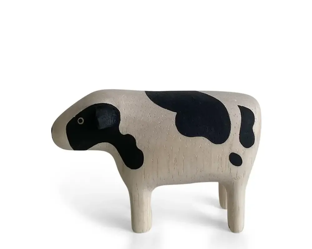 MIYA Company T-Lab Wooden Animal - Cow Clearance