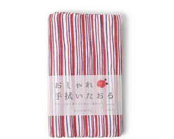 MIYA Company Towel Red Stripes Hot