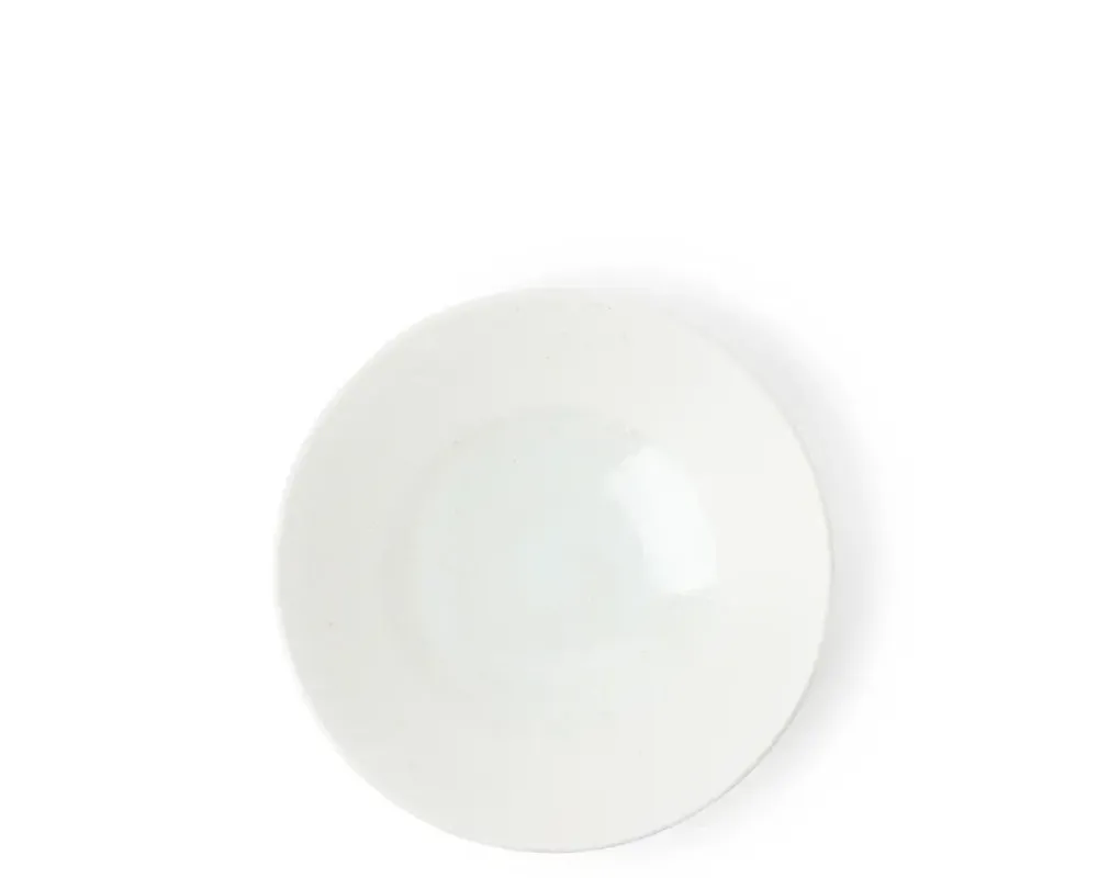 MIYA Company White Sky 6" Shallow Bowl Hot