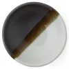 MIYA Company White Stripe 3.25" Sauce Dish New