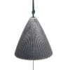 MIYA Company Wind Chime Cone Pewter Ribbed 2" Sale