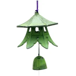 MIYA Company Wind Chime Temple Bell Green New