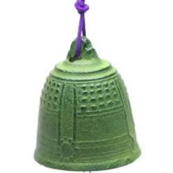 MIYA Company Wind Chime Temple Bell Green 2-1/2" Discount